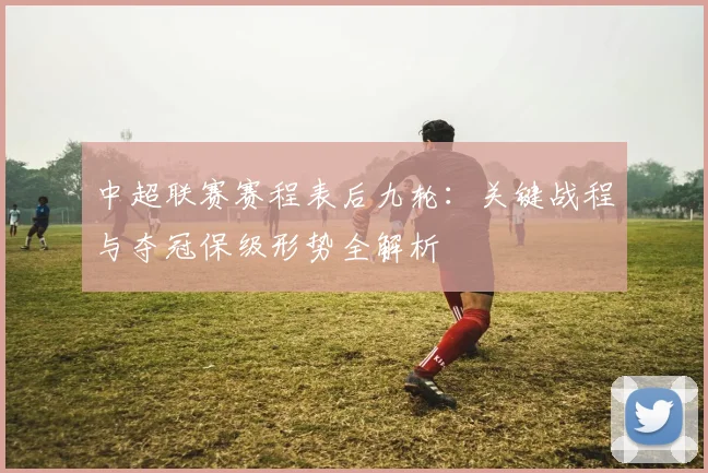 中超联赛赛程表后九轮:关键战程与夺冠保级形势全解析
